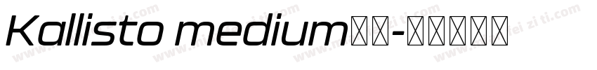 Kallisto medium字体字体转换